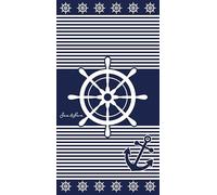 Miracle Home. Toalla Playa algodón Egipcio Timón, 80% algodón, 20% poliéster. 90 X 165. 12064