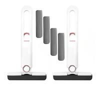 Miracle K 2 Mini fregonas + 4 esponjas, mopa pequeña para Espacios pequeños, fregona de Esponja, Mini fregona portátil, mopa portátil autoapretable, trapeador Absorbente en seco y húmedo, fregona