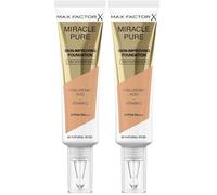 MIRACLE PURE FOUNDATION 50 NATURAL ROSE 30ML (Paquete de 2)
