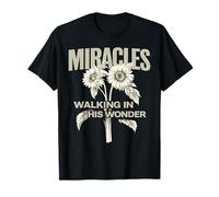 Miracles Walking In His Wonder Christian Cita Adoración Camiseta