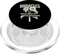 Miracles Walking In His Wonder Christian Cita Adoración PopSockets PopGrip para MagSafe