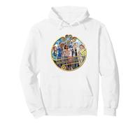 Miraculous Ladybug and Cat Noir The Movie Stronger Together Sudadera con Capucha, Unisex para Adultos, Blanco, XL