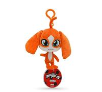 Miraculous Ladybug - Barkk - Kwami Lifesize Barkk - 12 cm - Juguete de peluche coleccionable - para niños, supersuave, con ojos de lentejuelas y llavero de mochila (Wyncor)