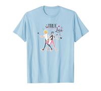 Miraculous Ladybug Charming Paris True Love Camiseta, Hombre, Azul Bebé, 3XL