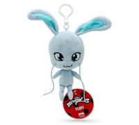 Miraculous Ladybug - Fluff - Kwami de tamaño completo (12 cm) - Juguete de peluche coleccionable - Peluche muy suave con ojos bordados y llaveros / mochila (Wyncor)