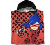 Miraculous Ladybug Kids Hooded Towel Poncho - Spots On! - Red - 50x100 cm