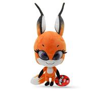 Miraculous Ladybug Kwami Mon Ami Plush Toy - Trixx The Fox, Super Soft Stuffed Animal - 9-inch Collectible Plush Figure, Ladybug & Cat Noir, Gift Stocking Stuffer for Kids & Collectors