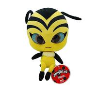 Miraculous Ladybug - Polen Kwami Mon Ami, juguetes de peluche de abeja de 24cm para niños, juguete de peluche súper suave con ojos de resina, alto brillo y acabados de costura detallados (Zag