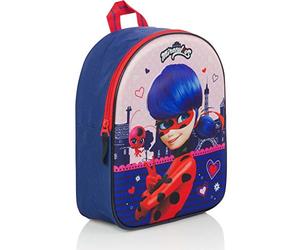 Miraculous Ladybug Super Secret 3D - Mochila para niños | Escuela | Jardín de infancia - Color Azul - dimensiones - 31x25x12 cm