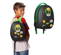 Miraculous Mochila LadyBug Pop N Swop Cat Noir con asa verde, 6 insignias de clip y cremallera, ligera, resistente e impermeable con correas ajustables (Wyncor)