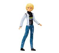 Miraculous Moda Flip Adrien to Cat Noir Muñeca de acción de 10.5 Pulgadas con Lentejuelas milagrosas 50195