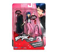 Miraculous: Muñeca Pequeña de Marinette | Juguete de 12cm con Accesorios | Estudio de Moda | Juguetes Bandai de la Colección Ladybug y Cat Noir