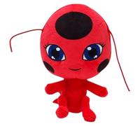 BANDAI Miraculous P50691 Tales of Mariquita y Gato Noir-Mariquita Kwami Tikki Peluche de Peluche 15cm