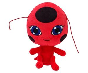 Miraculous P50691 Tales of Mariquita y Gato Noir-Mariquita Kwami Tikki Peluche de Peluche 15cm (Bandai)