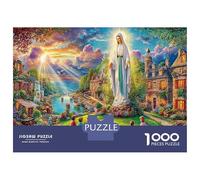 Miraculous Vision Challenging 1000 Piece Jigsaw Puzzle,Decorative Divine Landscape Puzzle Educational Game for Adults and Kids Age 12 Years + 52x38cm/1000pcs