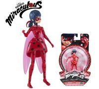 Miraculous Zag Heroez Flutter Ladybug Figura Articulada 5.5" Bandai Coleccion...