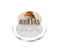 Mirada de pájaro petirrojo PopSockets PopGrip para MagSafe