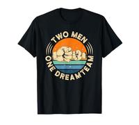 Mirada de pareja de padre e hijo - TWO MEN ONE DREAMTEAM Camiseta