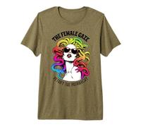 Mirada Femenina Medusa Orgullo Lésbico Gay LGBT LGBTQ Arco Iris Camiseta Premium