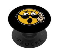 Mirada Sorprendida Cara Divertida Reacción Humor Cómico PopSockets PopGrip Adhesivo
