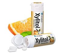 Miradent Xylitol Goma de mascar chicles dentales 30 piezas lata de fruta fresca (6 x 30 piezas)