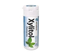 Miradent Xylitol - Goma de mascar (menta, 30 unidades, 4 unidades de 30 g)