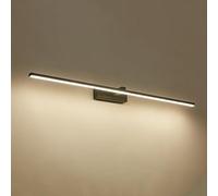 Mirador de Metal Negro LED LED LED LED LINEW LAMELISTA LABA DE LA Spare Larga Minimalista, lámpara de araña (40 cm)