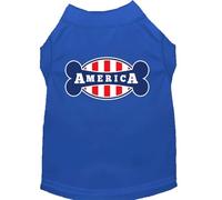 Mirage Bonely in America - Camisa para Perro con Estampado de Pantalla, Talla XL, Color Azul