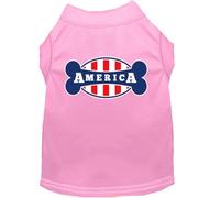 Mirage Bonely in America - Camisa para Perro con Estampado de Pantalla, Talla XL, Color Rosa Claro
