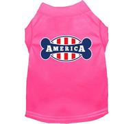 Mirage Bonely in America - Camisa para Perro, Talla M, Color Rosa Brillante