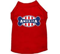 Mirage Bonely in America - Camisa para Perro, Talla XXL, Color Rojo