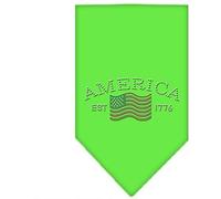 Mirage Classic American Rhinestone - Bandana para Perro, Grande, Color Verde Lima