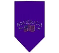 Mirage Classic American Rhinestone - Pañuelo para Perro, tamaño pequeño, Color Morado