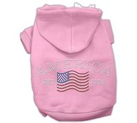 Mirage Classic American Rhinestone - Sudadera con Capucha para Perro, tamaño Mediano, Color Rosa
