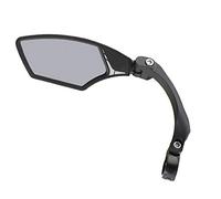 Mirage E-bike Und Fahrrad Rückspiegel Mit Leicht Getöntem Glas, Verstellbar, Espejo Con Pinza Giratoria Cristal Opaco Unisex Adulto, Negro, Small