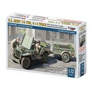Mirage Hobby 720012 - 1:72 U.S. ARMY 1?4?TON, Camión 4×4 - Nuevo
