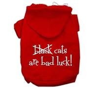 Mirage Pet Products Sudaderas con Capucha para Mascotas, diseño de Gatos Negros y Mala Suerte, Color Rojo, Talla XXG