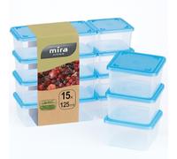 MiraHome Kigima Minirrecipiente para congelar alimentos 0,125l rectangular 6,5x6,5x4 cm set de 15