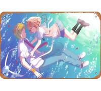 Mirai Kuriyama Akihito Kanbara Beyond The Boundary - Póster de anime para decoración de pared del hogar, letrero de metal retro de 20 x 30 cm