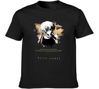 Mirai Nikki Men's T-Shirt Unisex Cotton Hip Hop Print tee Black XXL