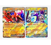 Miraidon Ex & Koraidon Ex - Scarlet & Violet - Lote de cartas Pokemon - SVP028 y SVP029 - Promoción de estrella negra