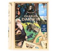 MIRALUDO - Puzzle de 1000 piezas, Charles Darwin - La Galería de las Leyendas - Caja de formato libro para biblioteca