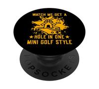 Mírame Conseguir un hoyo en un Estilo Mini Golf PopSockets PopGrip Adhesivo
