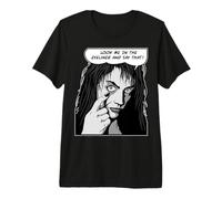 Mírame En El Delineador De Ojos Y Di Que Pop Art EMO Goth Girl Camiseta Premium