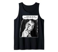 Mírame En El Delineador De Ojos Y Di Que Pop Art EMO Goth Girl Camiseta sin Mangas