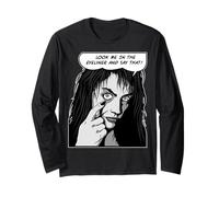 Mírame En El Delineador De Ojos Y Di Que Pop Art EMO Goth Girl Manga Larga