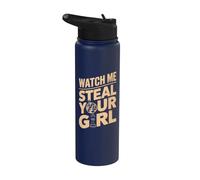 Mírame robar a tu chica - Ajedrez Divertido Stainless Steel Insulated Water Bottle