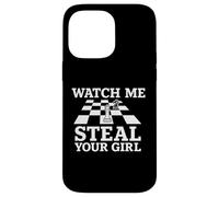 Mírame robar a tu chica divertido jugador amante del ajedrez Carcasa para iPhone 14 Pro Max