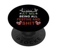 Mírame Siendo Todo Festivo y Mierda PopSockets PopGrip Adhesivo