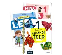 Miramos todo 1. Primer trimestre. + Aprendo a leer con Detectives del recreo + Mira, toca, siente... las mates 1